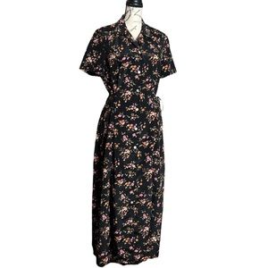 Miss Dorby 80s-90s Floral Print Maxi Dress